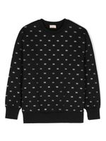 Elisabetta Franchi La Mia Bambina sweat à ornements - Noir