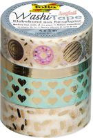 Washi tape hotfoil goud