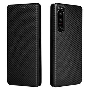 Sony Xperia 5 III Flip Case - Koolstofvezel - Zwart