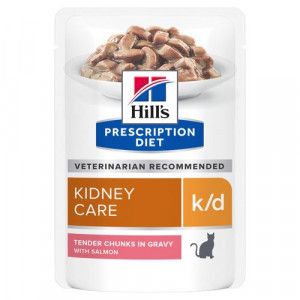 Hill&apos;s Prescription Diet K/D Kidney Care nat kattenvoer met zalm 85 g zakje 8 dozen (96 x 85 g)