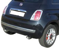 InoxCar uitlaat passend voor Fiat 500 1.4 16v (100pk) 2007- 120x80mm IXTWFI03120