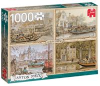 Premium Collection Anton Pieck, Boten in de gracht 1000 stukjes