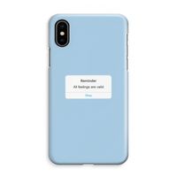 Reminder: iPhone XS Max Volledig Geprint Hoesje