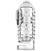 XR Brands Milker TPE Masturbator with Ball Strap - Clear - thumbnail