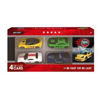 Rapid Wheels Die-Cast Auto&apos;s 4 Stuks - thumbnail