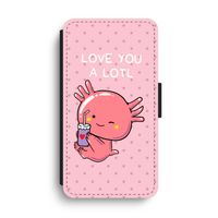 Love You A Lotl: iPhone XS Max Flip Hoesje - thumbnail