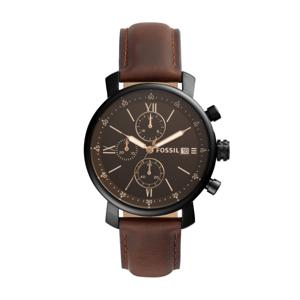 Horlogeband Fossil BQ2459 Leder Bruin 20mm