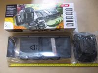 Ibili Easycook Groentesnijder, keukenrasp, groentesnijder met 5 opzetstukken, 30 cm lengte