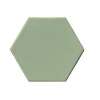 Terre D'Azur Hexagonale vloertegel licht groen 15x17cm hexagon F43