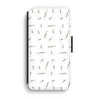 Hipster stripes: iPhone XR Flip Hoesje - thumbnail