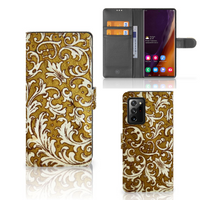 Wallet Case Samsung Galaxy Note20 Ultra Barok Goud - thumbnail