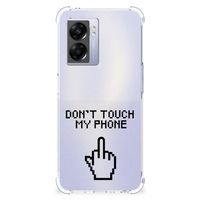 OPPO A77 5G | A57 5G Anti Shock Case Finger Don't Touch My Phone - thumbnail