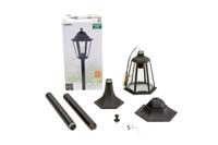 Smartwares tuinpaal Classico E27 60W 125 cm aluminium zwart