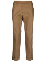 Costumein pantalon droit à ourlet retroussé - Marron