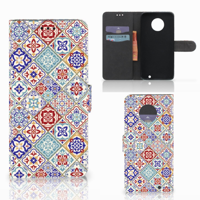 Motorola Moto G6 Plus Bookcase Tiles Color