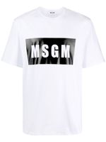 MSGM t-shirt à logo imprimé - Blanc