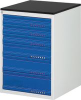 Promat Schuifladekast | BK 650 | H820xB580xD650mm | lichtgrijs/gentiaanblauw | standaard uittrekbaar - 9000425565 9000425565