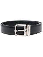 Dolce & Gabbana ceinture en cuir à boucle carrée - Noir