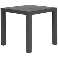 Beliani-FOSSANO -Tuintafel-Grijs-80 x 80 cm-Synthetisch materiaal