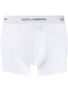 Dolce & Gabbana boxer à bande logo - Blanc