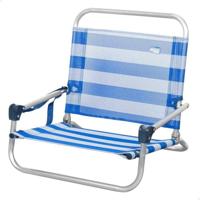 AKTIVE Marinera klapstoel voor strand, camping, 46 x 44 x 49 cm, lage zitting, zonder voorbuis, draagvermogen 110 kg, schouderriem, aluminium frame, lichte campingstoelen (62677)