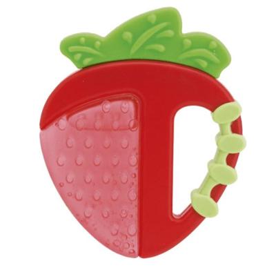Chicco bijtring Aardbei junior 8,5 x 7,5 cm siliconen Chicco bijtring Aardbei junior 8,5 x 7,5 cm siliconen