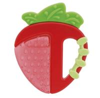 Chicco bijtring Aardbei junior 8,5 x 7,5 cm siliconen