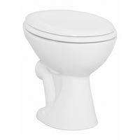 Sanigoods Goos staand toilet wit glans PK