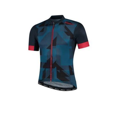 Rogelli fietsshirt Brisk donkerblauw/rood Rogelli fietsshirt Brisk donkerblauw/rood