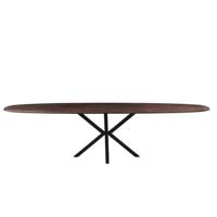 Giga Meubel - Eettafel Bruin Ovaal Mangohout - 300cm - Tafel Lissabon - thumbnail