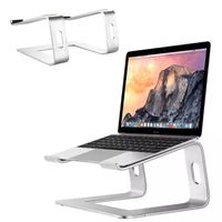 Universele aluminium Laptop Stand / MacBook Stand - Zilver - thumbnail