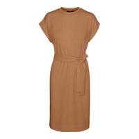 VERO MODA jurk VMKIARA met ceintuur bruin