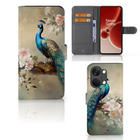 Telefoonhoesje met Pasjes voor OnePlus Nord 3 Vintage Pauwen