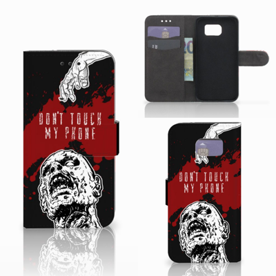 Samsung Galaxy S6 Edge Portemonnee Hoesje Zombie Blood