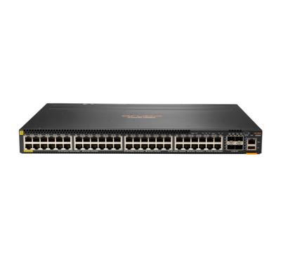 HPE Aruba 6300M - Switch - L3 - Beheerd - 48 x 10/100/1000 (PoE+) + 4 x 1 Gigabit / 10 Gigabit / 25 Gigabit / 50 Gigabit SFP56 (uplink / stacking) - voor- en zijkant naar achterkant - rack-uitvoering HPE Aruba 6300M - Switch - L3 - Beheerd - 48 x 10/100/1000 (PoE+) + 4 x 1 Gigabit / 10 Gigabit / 25 Gigabit / 50 Gigabit SFP56 (uplink / stacking) - voor- en zijkant naar achterkant - rack-uitvoering
