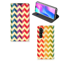 Xiaomi Mi Note 10 Lite Hoesje met Magneet Zigzag Multi Color - thumbnail