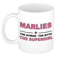 Marlies The woman, The myth the supergirl collega kado mokken/bekers 300 ml - thumbnail