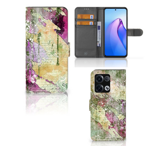 Hoesje OPPO Reno8 Pro Letter Painting