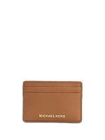 Michael Michael Kors porte-cartes en cuir grainé - Marron