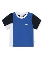 BOSS Kidswear t-shirt en coton à design colour block - Bleu