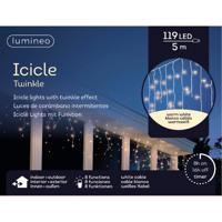 Ijspegelverlichting - 119 led lampjes - warm wit - 500 cm- buiten - 8 functies -lichtsnoer