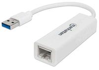 Manhattan USB 3.0 naar Gigabit Ethernet-adapter 10/100/1000 Mbit/s Gigabit Ethernet USB 3.0 wit 506847