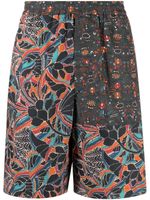 MARANT short à imprimé graphique - Gris