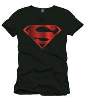 Superman T-Shirt Golden Logo black Maat XL