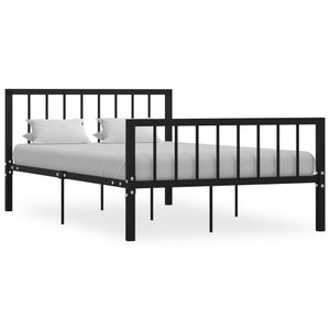 Bedframe metaal zwart 120x200 cm