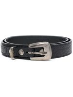 LEMAIRE ceinture en cuir grainé - Noir - thumbnail