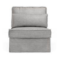 Rivièra Maison Modulaire Bank 'Metropolis' Center, Velvet, kleur Platinum