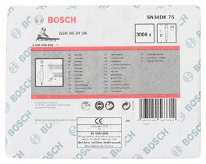 Bosch Accessories 2608200002 Stripnagels SN34DK Afmeting, lengte 75 mm 3000 stuk(s)