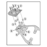 GIVI SR Topkofferhouder Monolock of Monokey, Motorspecifieke bagage, SR3116