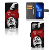 iPhone 13 Pro Portemonnee Hoesje Zombie Blood - thumbnail